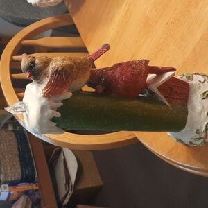 Cardinal battery christmas candle.